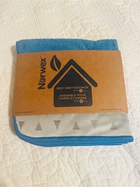Norwex Blue and Gray Body & Face Pack - Microfiber Cloth Set of 3